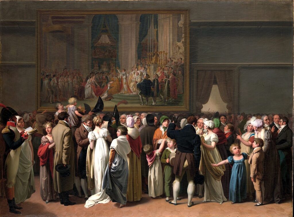 Louis-Leopold_Boilly_The_Public_Viewing_Davids_22Coronation22_at_the_Louvre_1810-e1649247008937